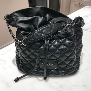 Bimba & Lola black leather quilted bag